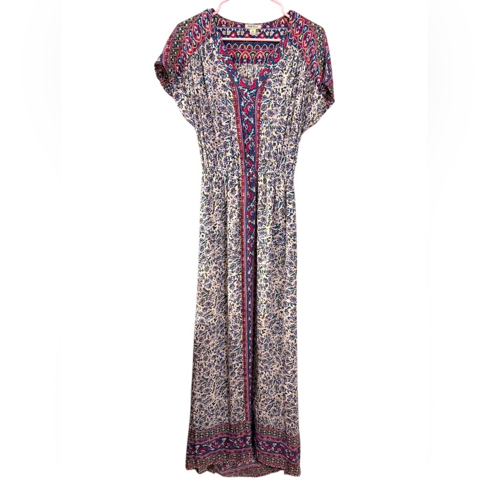 Lucky Brand Multicolor Bohemian Maxi Dress